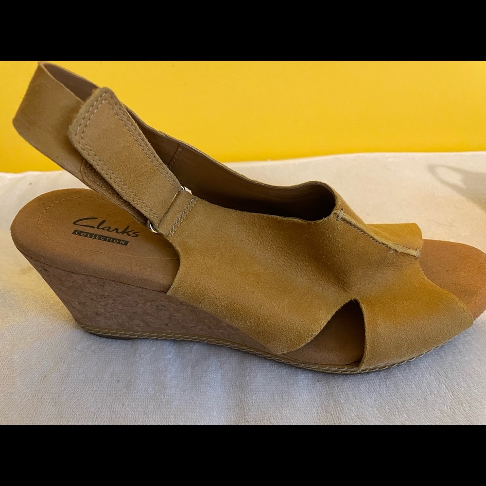 Clarks cork wedge